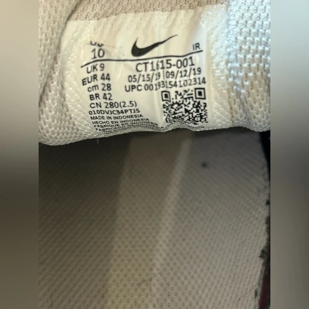 Nike Men's Size 10 Tailwind 4 Dark Grey Total Orange Athletic Running Shoes - Picture 8 of 8